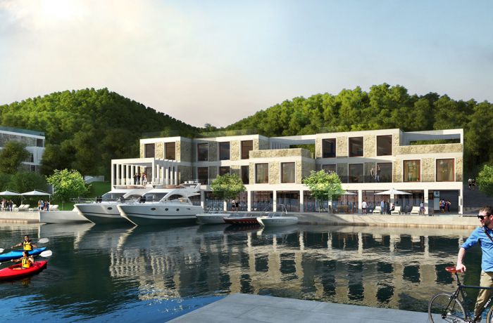 Началось строительство фешенебельной албанской марины Porto Albania