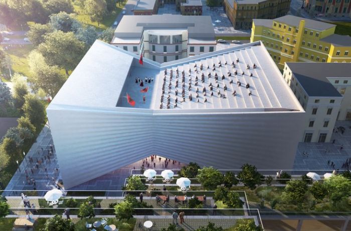 Датчане из Bjarke Ingels продемонстрировали новый национальный театр в Албании