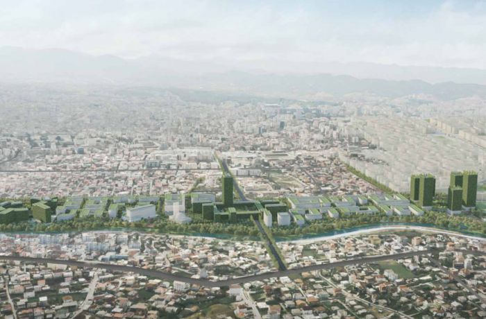 Tirana Riverside – новый микрорайон в столице Албании от итальянских архитекторов