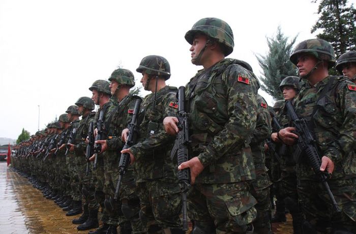 Сколько Албания расходует на свою армию 