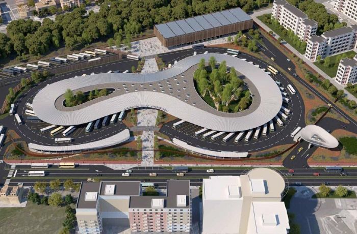 Проект нового автобусного терминала в Тиране