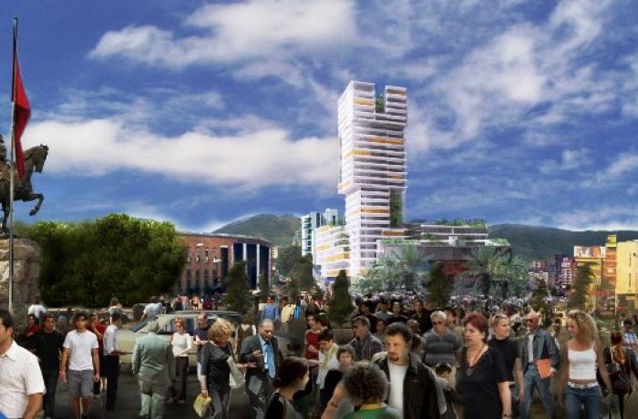 Eyes of Tirana – начинается строительство 26-этажного здания в центре столицы Албании 