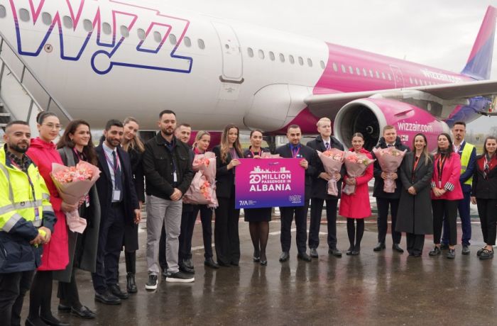 Wizz Air и аэропорт Тираны совместно обслужили 20-миллионного пассажира в Албании
